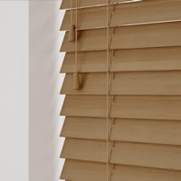 Tawny venetian blinds